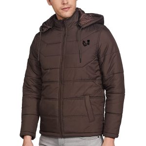 Men’s Lightweight Hooded Jacket Sports Performance Puffer