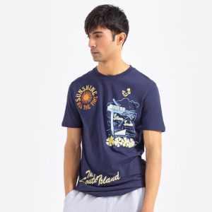 Star Embellished T-Shirt Slim Fit Heavyweight Comfort
