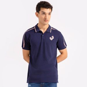 Slim Fit Men’s Polo Shirt Stylish Tipped Pique Detail
